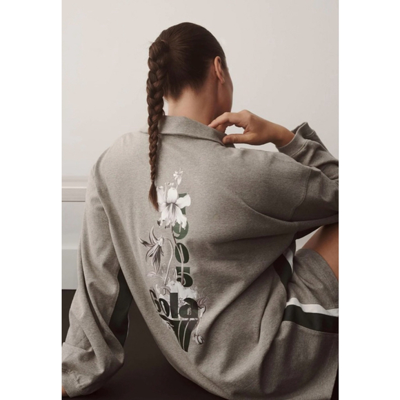 Gola x Anthropologie Team Jersey Mini Dress NWT Size Large Gray - Picture 3 of 7